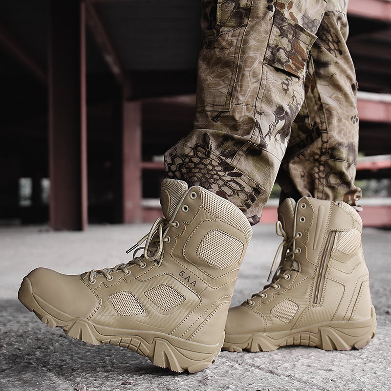 Militärschuhe MilTec Tactical Side Zip Boots Schwarz & Wüste | 112