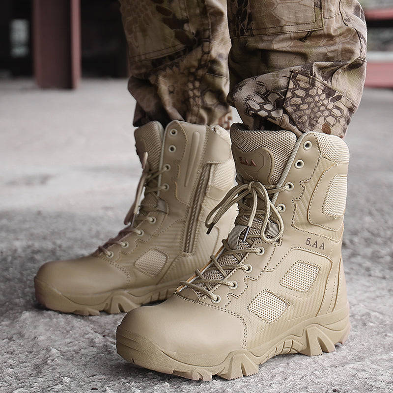 Militärschuhe MilTec Tactical Side Zip Boots Schwarz & Wüste | 112