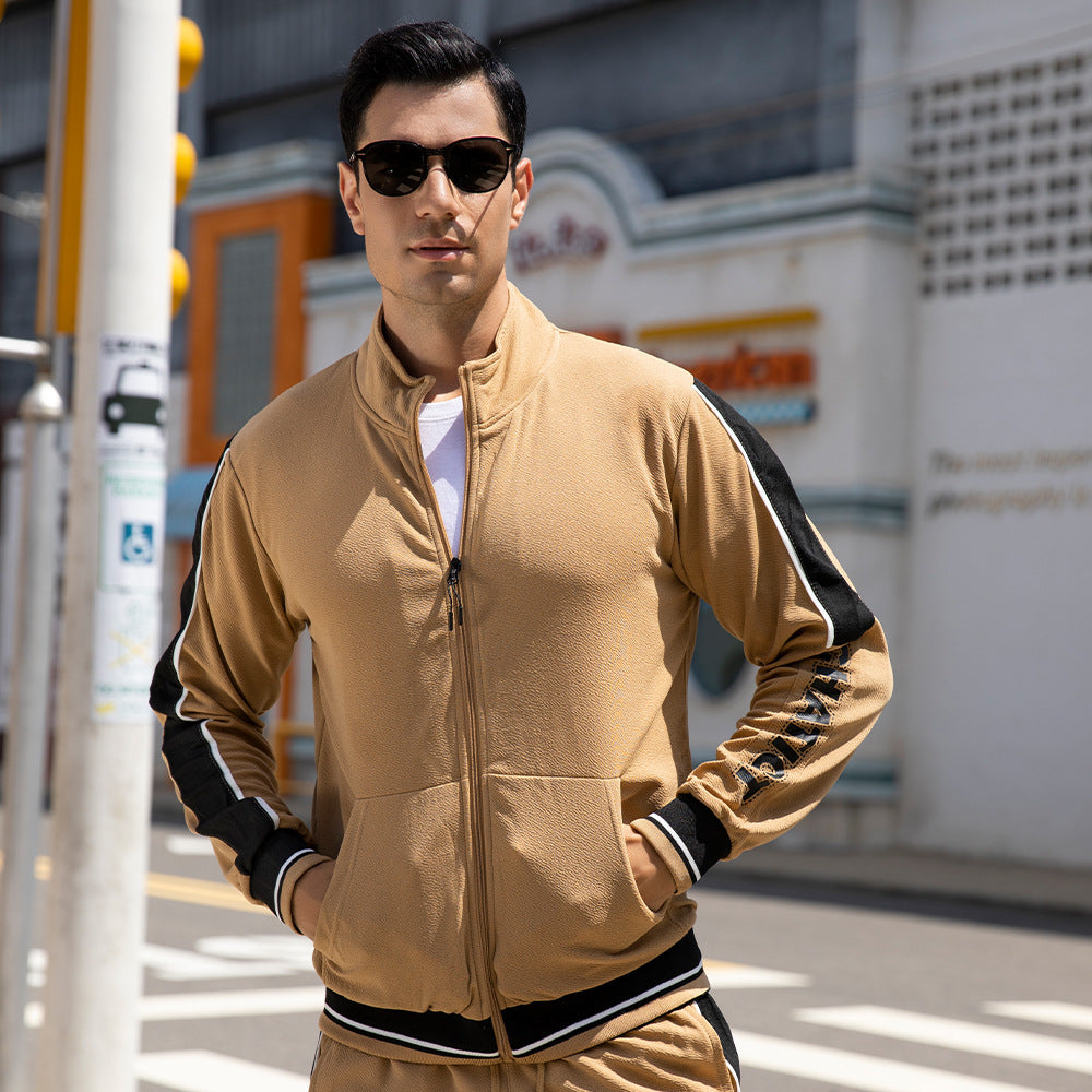 Herren Schnelltrocknender Dünner Activewear-Jogging-Trainingsanzug Mit Durchgehendem Reißverschluss Frühling Herbst | TZ55