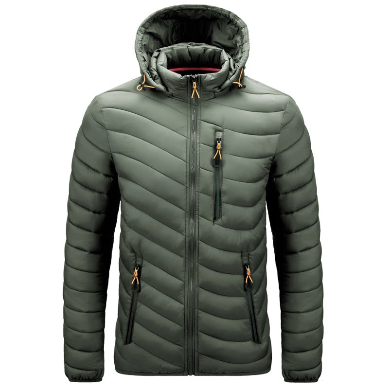 Leichte, hochwertige Bomberjacke mit Kapuze | C913