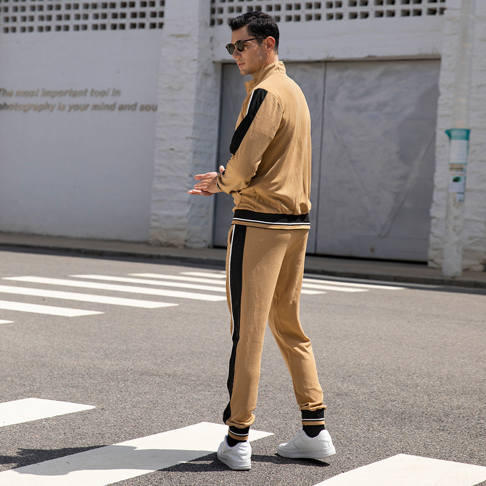 Herren Schnelltrocknender Dünner Activewear-Jogging-Trainingsanzug Mit Durchgehendem Reißverschluss Frühling Herbst | TZ55
