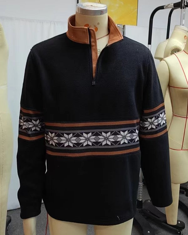Herren Vintage Western Aztec Tribal Langarm Sweatshirt | U1TG