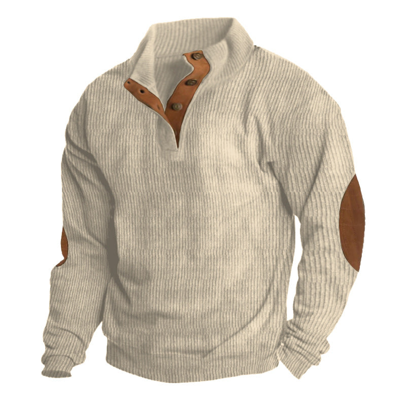 Herren-Sweatshirt mit Stehkragen und langen Ärmeln für den Außenbereich | DPMO