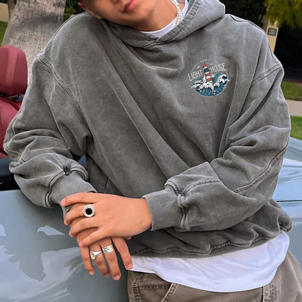 Street Style "Lighthouse" Lässiges Herren Sweatshirt | S7MC