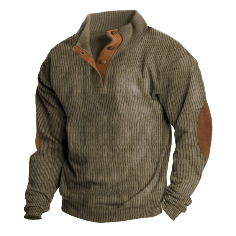 Herren-Sweatshirt mit Stehkragen und langen Ärmeln für den Außenbereich | DPMO