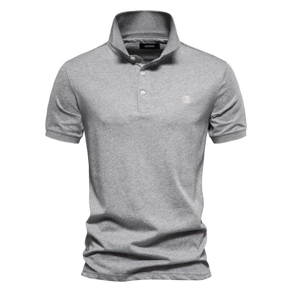 Einfarbiges, lässiges Kurzarm-Poloshirt für Herren | PL216