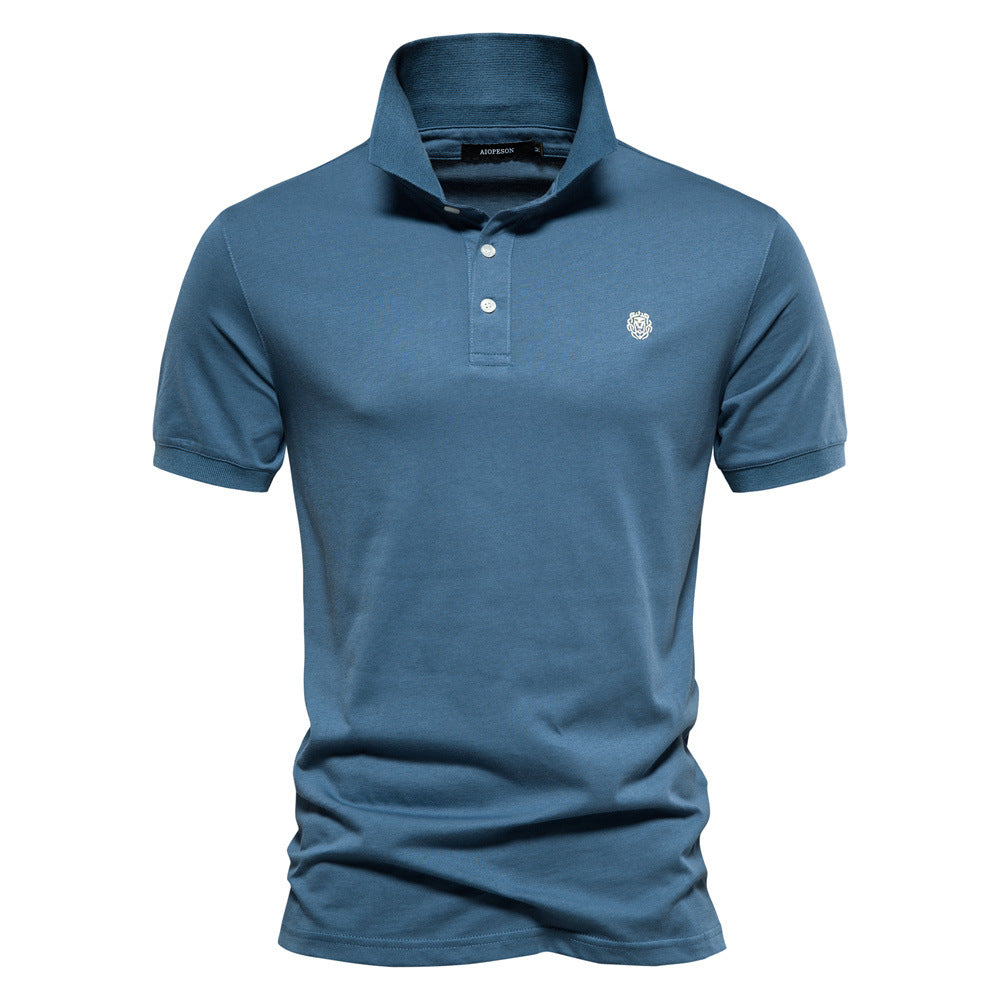 Einfarbiges, lässiges Kurzarm-Poloshirt für Herren | PL216