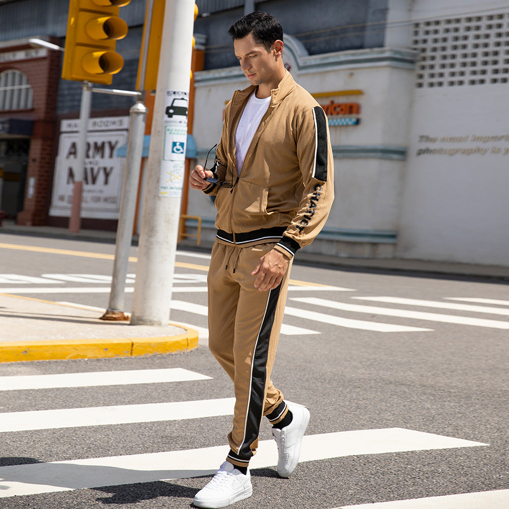 Herren Schnelltrocknender Dünner Activewear-Jogging-Trainingsanzug Mit Durchgehendem Reißverschluss Frühling Herbst | TZ55
