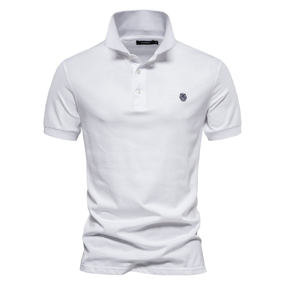 Einfarbiges, lässiges Kurzarm-Poloshirt für Herren | PL216