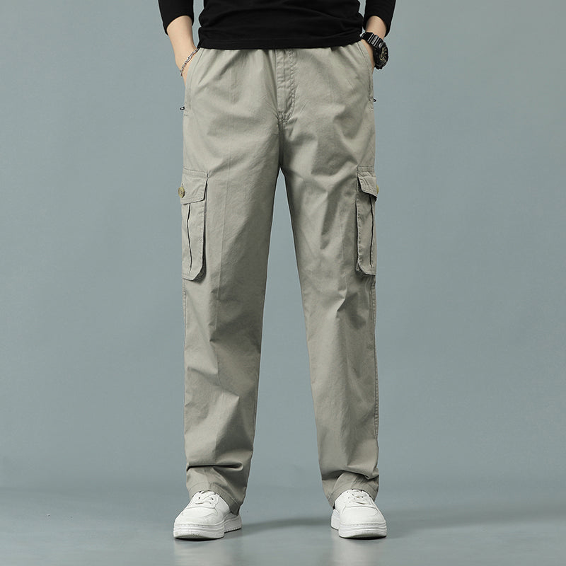 Herren Cargohose Lässige Kordelzug Sportliche Jogger Sport Outdoorhose | 8588