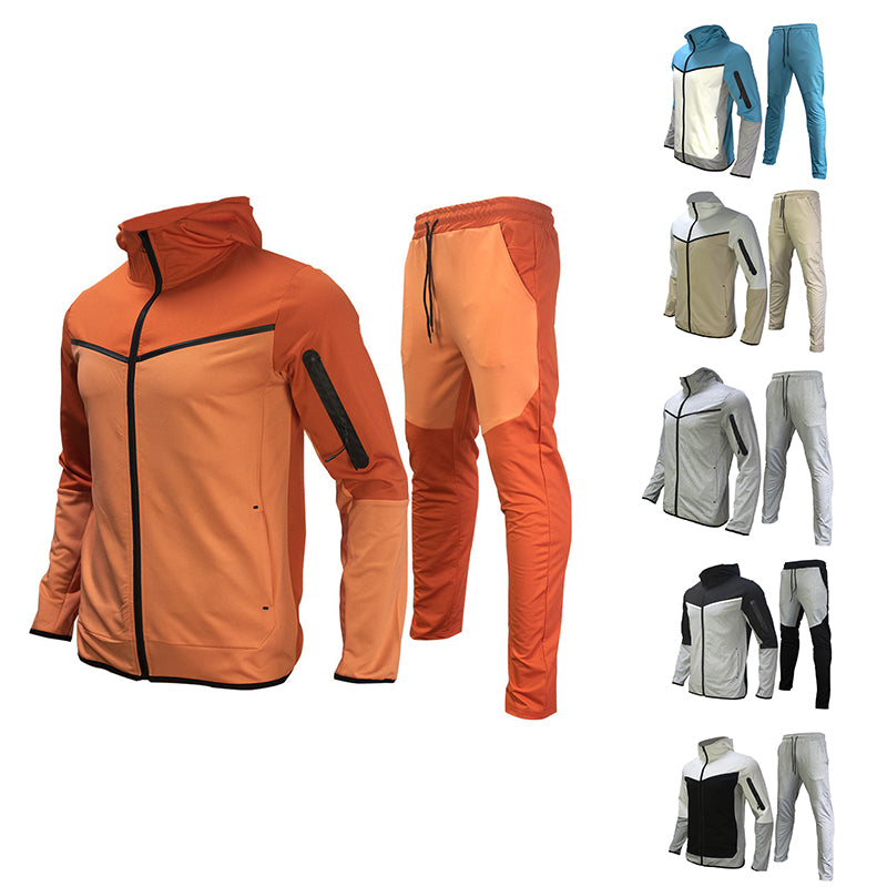 Herren Trainingsanzug Sportlich Durchgehender Reißverschluss Lässiger Sport Jogging Gym Sweatsuit | 21420