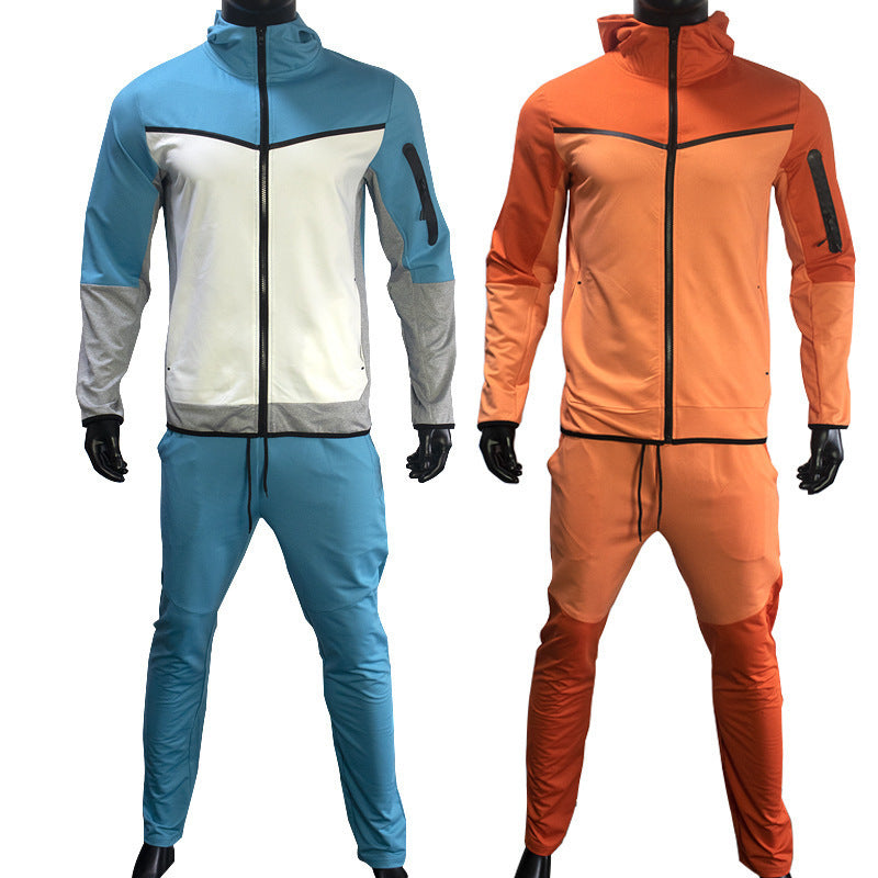 Herren Trainingsanzug Sportlich Durchgehender Reißverschluss Lässiger Sport Jogging Gym Sweatsuit | 21420