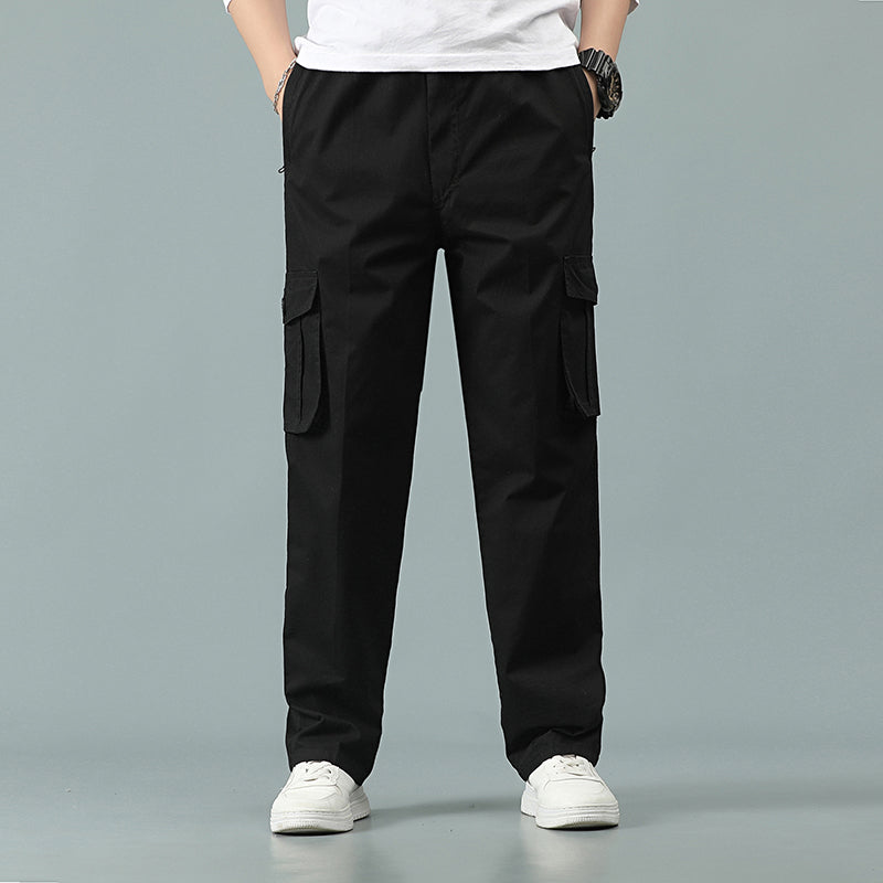 Herren Cargohose Lässige Kordelzug Sportliche Jogger Sport Outdoorhose | 8588