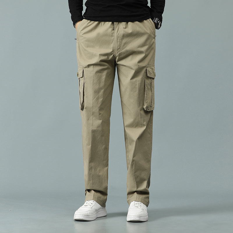 Herren Cargohose Lässige Kordelzug Sportliche Jogger Sport Outdoorhose | 8588