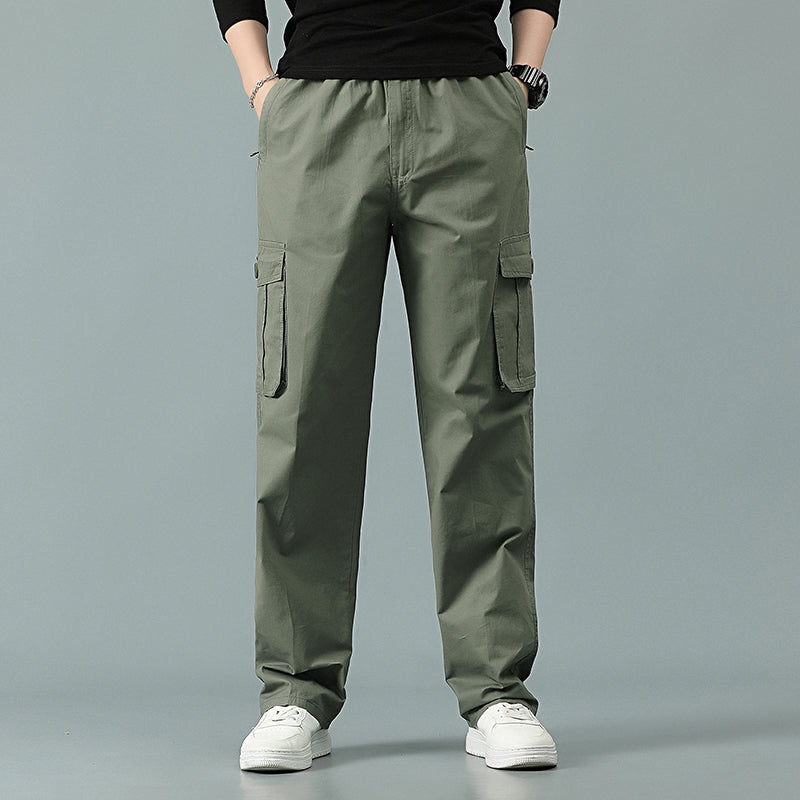 Herren Cargohose Lässige Kordelzug Sportliche Jogger Sport Outdoorhose | 8588