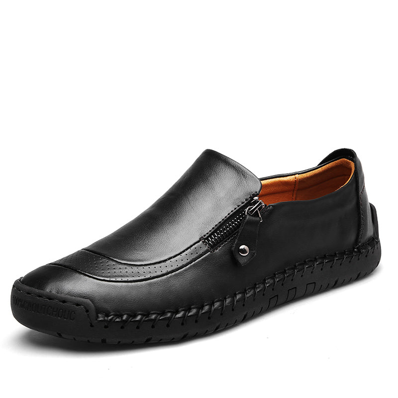 Herren Freizeitschuhe zum Fahren mit Reißverschluss, Slipper -5709