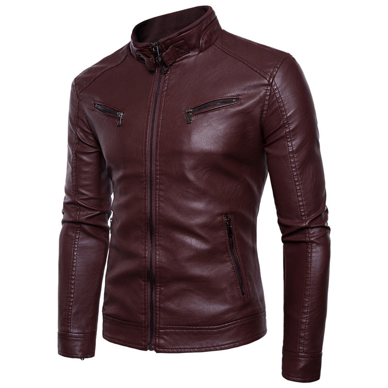 Herren Premium Kunstlederjacke Slim Fit Stilvoller Blazer | JK12