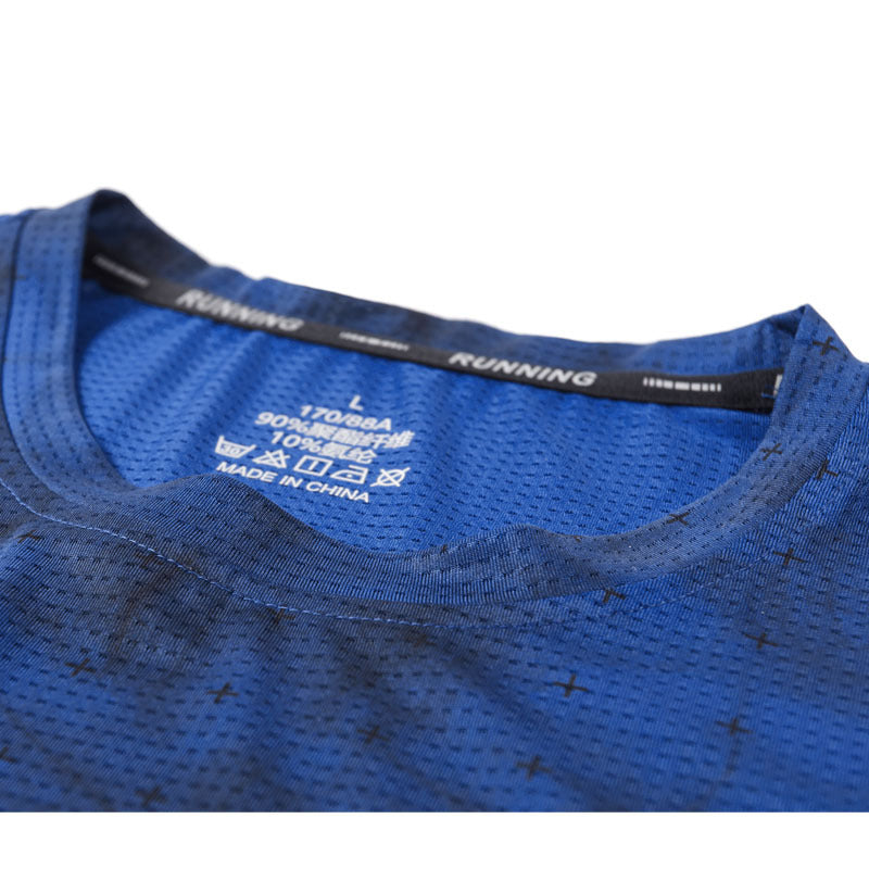 Herren Active Quick Dry Rundhals T-Shirts Gym Workout Kurzarm T-Shirts Tops | 83272