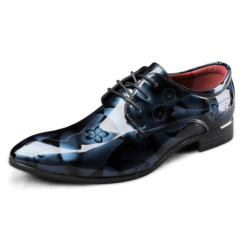 Herren Oxford Brogues mit Blumenmuster Party- und Hochzeitsstiefel | 9811