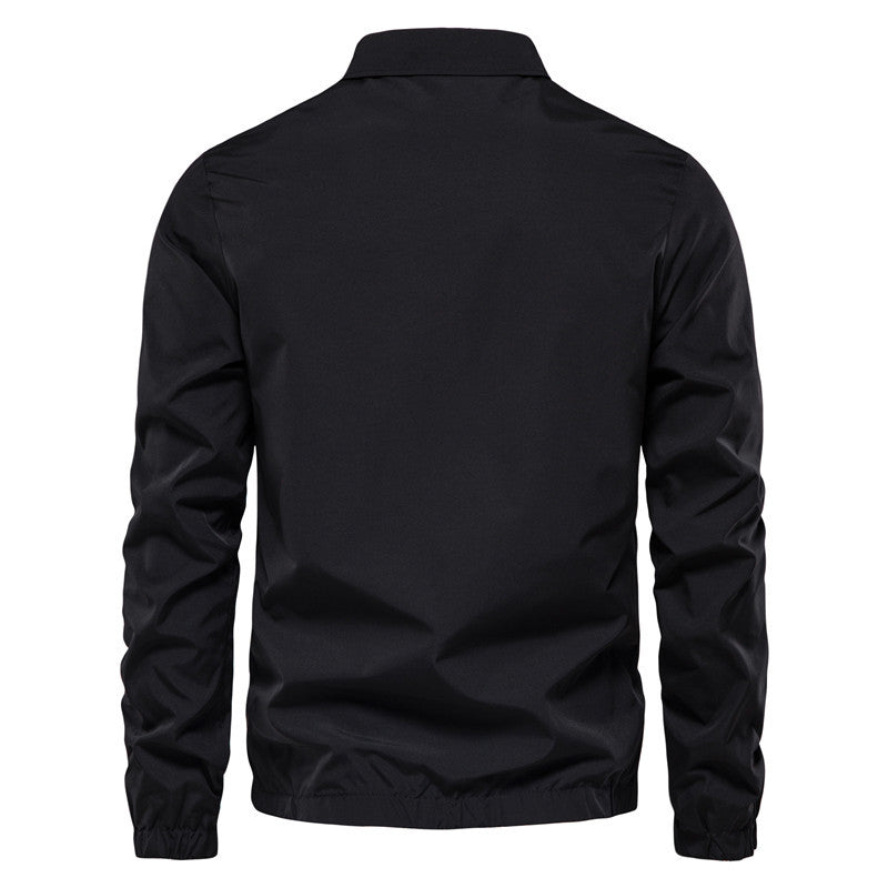 Herrenjacke mit durchgehendem Reißverschluss, Bomberjacke, aktive Oberbekleidung, Frühling/Herbst – AXJK13
