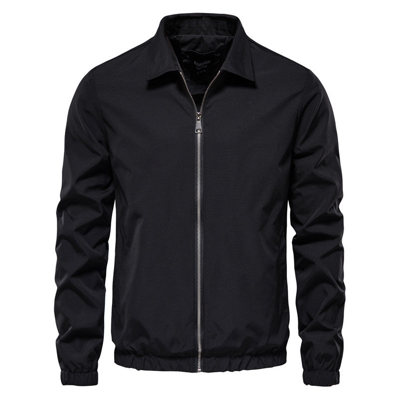 Herrenjacke mit durchgehendem Reißverschluss, Bomberjacke, aktive Oberbekleidung, Frühling/Herbst – AXJK13