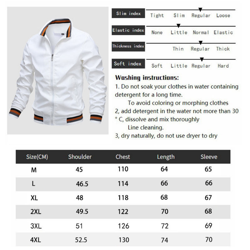 Bomberjacke Leichter Windbreaker Aktiver Herrenmantel | B10