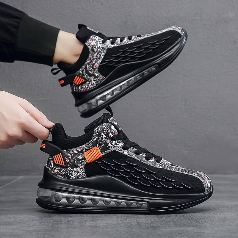 Atmungsaktive Herrenschuhe mit Air-Sohle und Schnürung | 2201