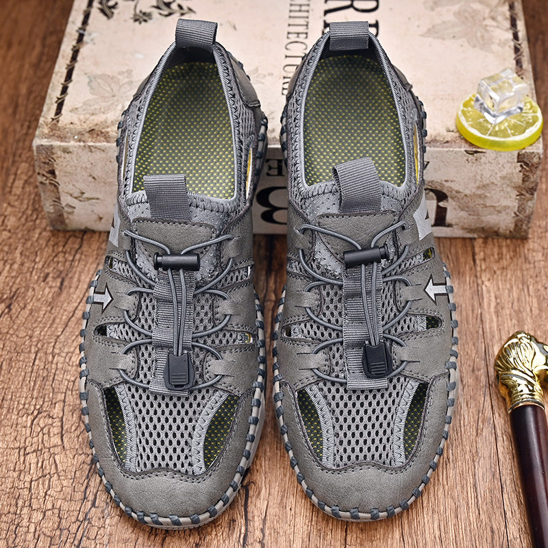 Handgefertigte bequeme Sommer-Strandschuhe für Herren | 20977