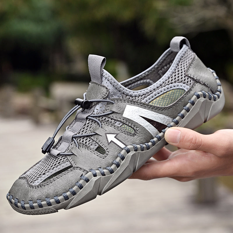 Handgefertigte bequeme Sommer-Strandschuhe für Herren | 20977