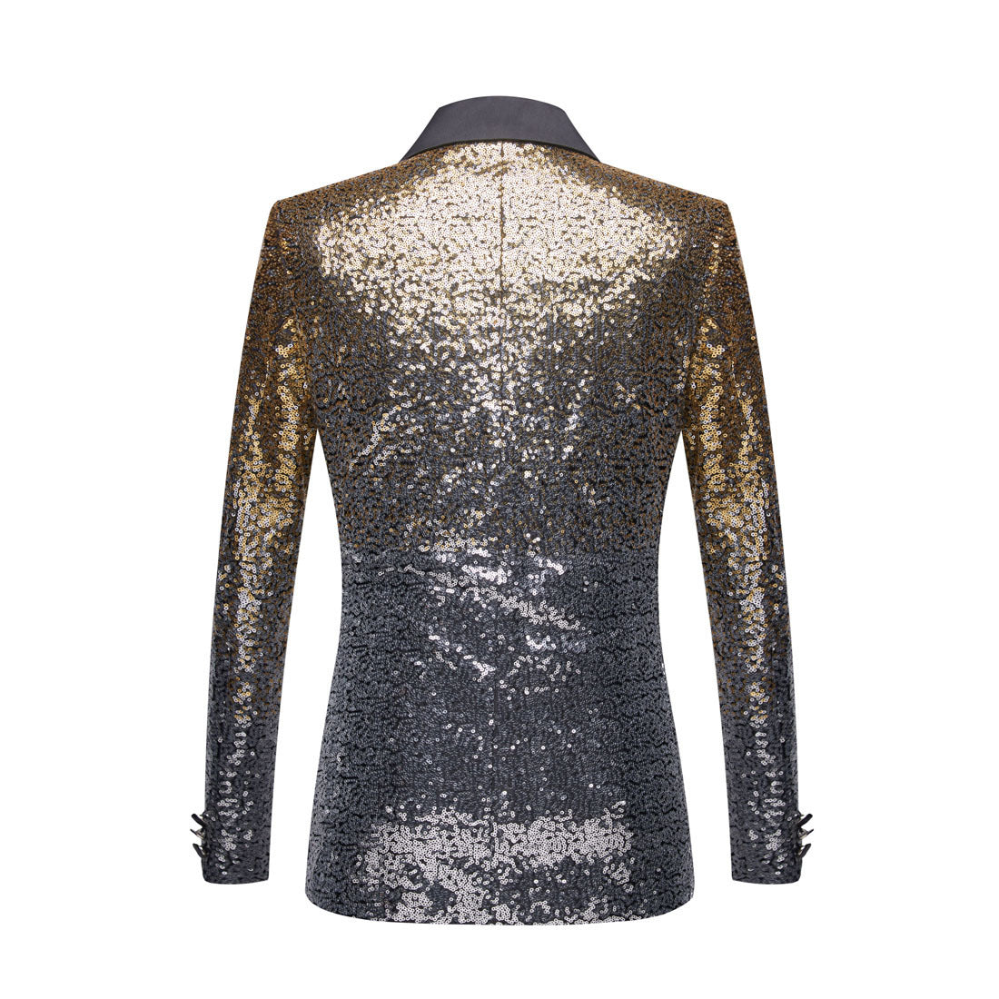 Herrenmode, allmähliche Veränderung der Farbe, Pailletten, Anzugjacke | A102