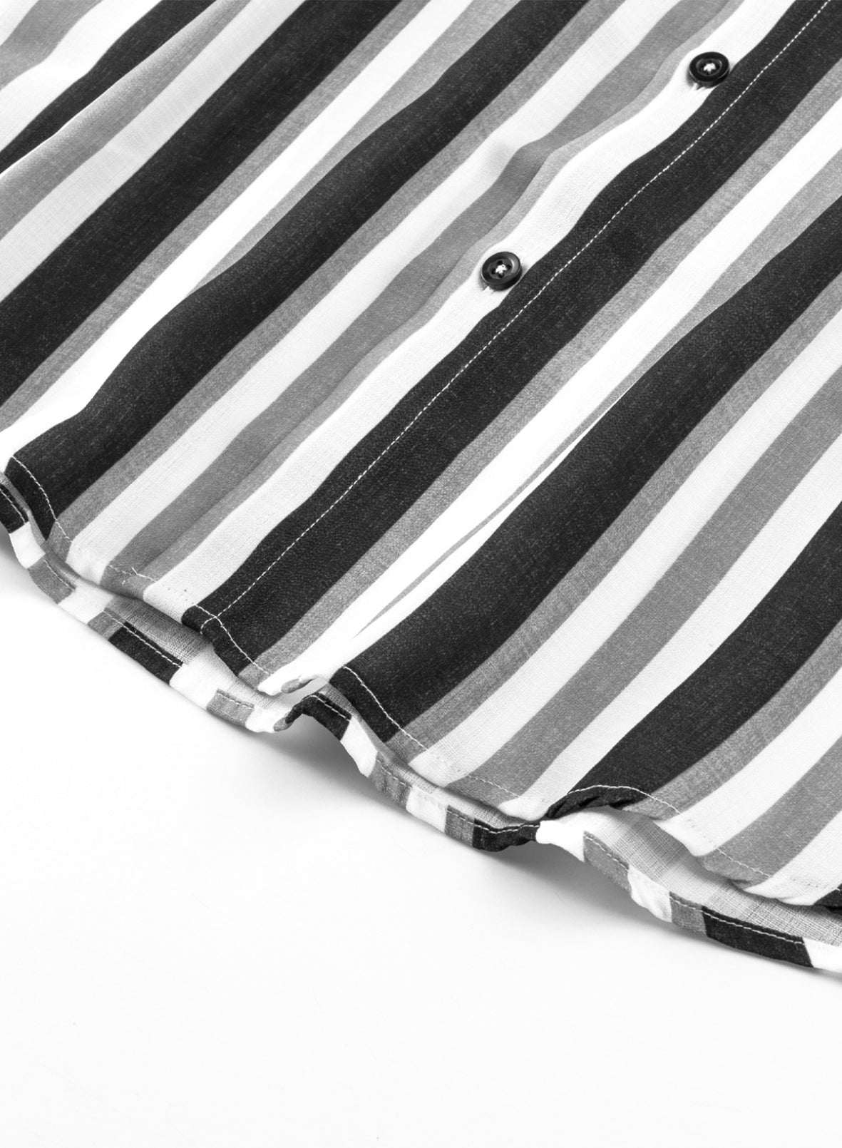 Lässige Langarm-Button-Down-Hemden für Herren mit Streifen | MC255371