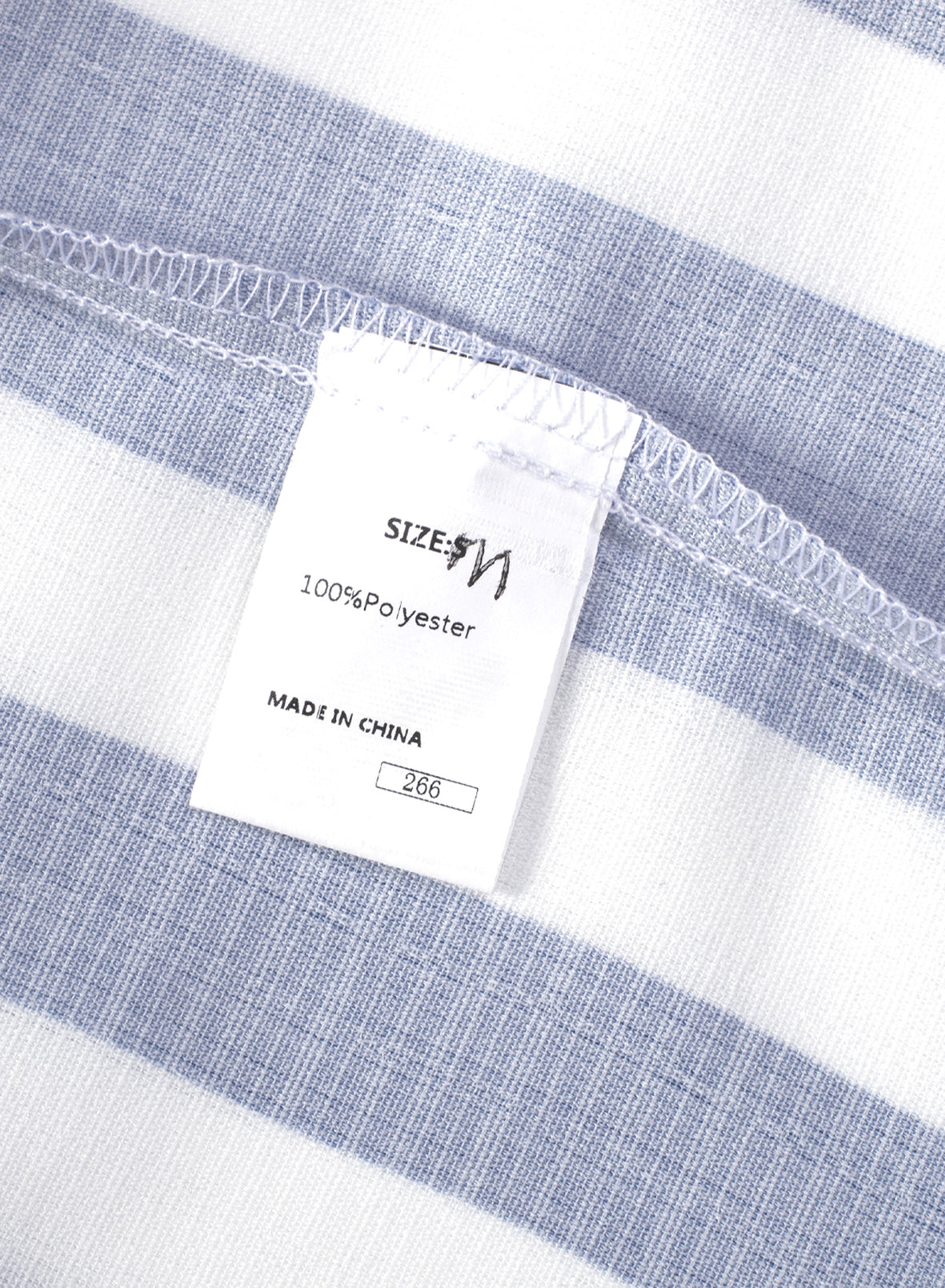 Herren Button-Down-Langarmhemden Modisches Baumwoll-Leinen-Streifen-Freizeit-Strandhemd | MC255371-7019