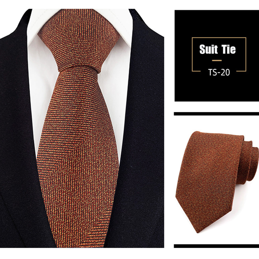 Jacquard-Seidenkrawatte, gewebt, klassischer britischer Stil, karierte Krawatten | TS1-22