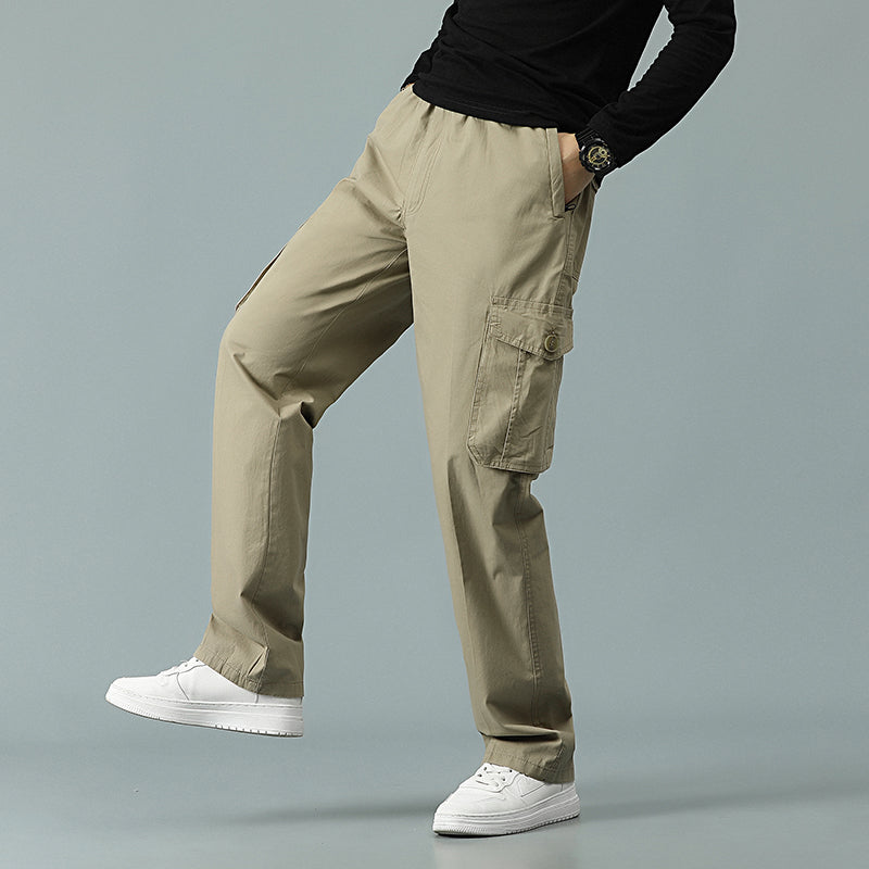 Herren Cargohose Lässige Kordelzug Sportliche Jogger Sport Outdoorhose | 8588