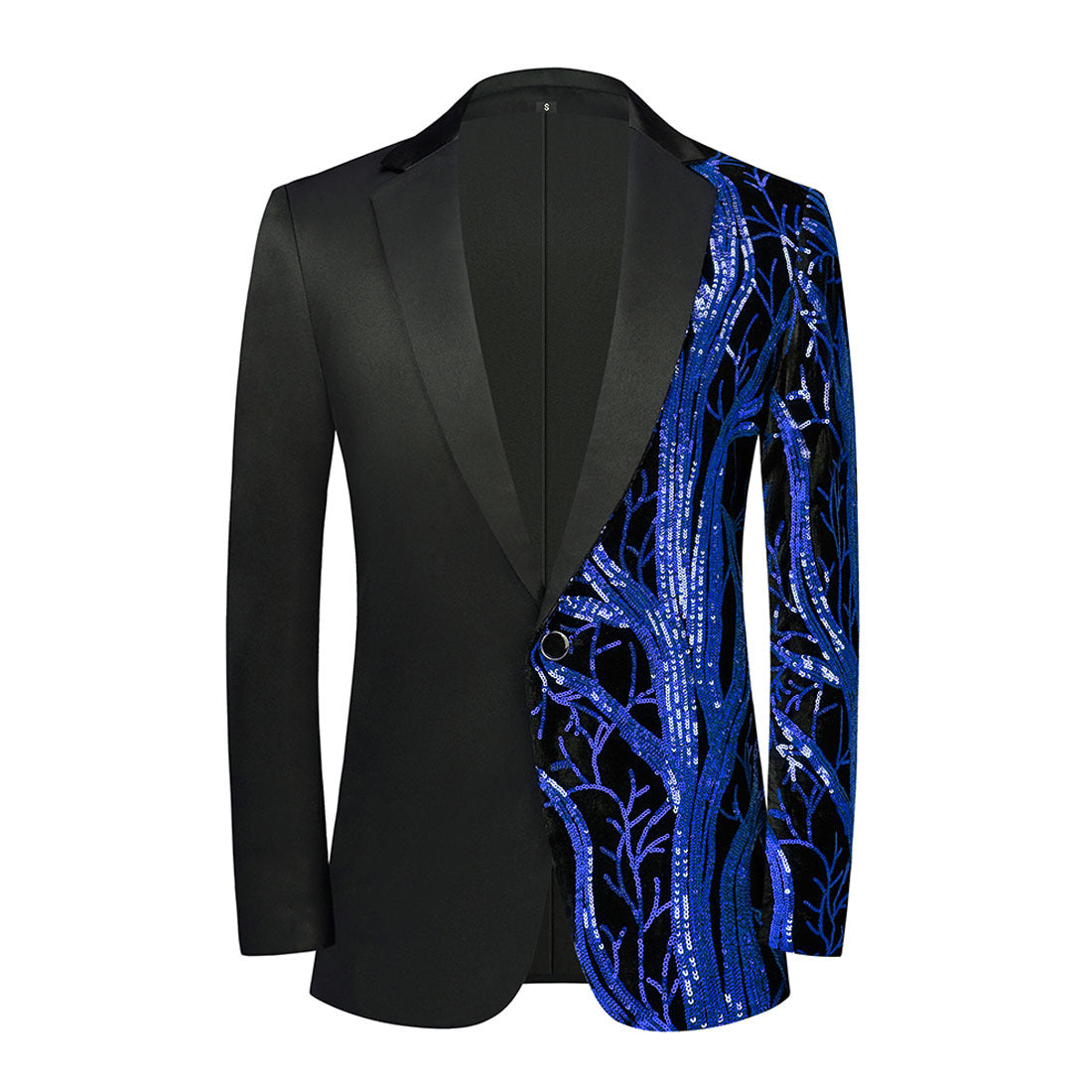 Herren Partyanzugjacke 1 Knopf Pailletten Prom Smoking Slim Fit Mantel | A101