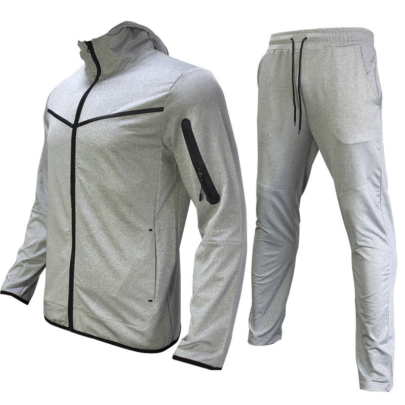 Herren Trainingsanzug Sportlich Durchgehender Reißverschluss Lässiger Sport Jogging Gym Sweatsuit | 21420