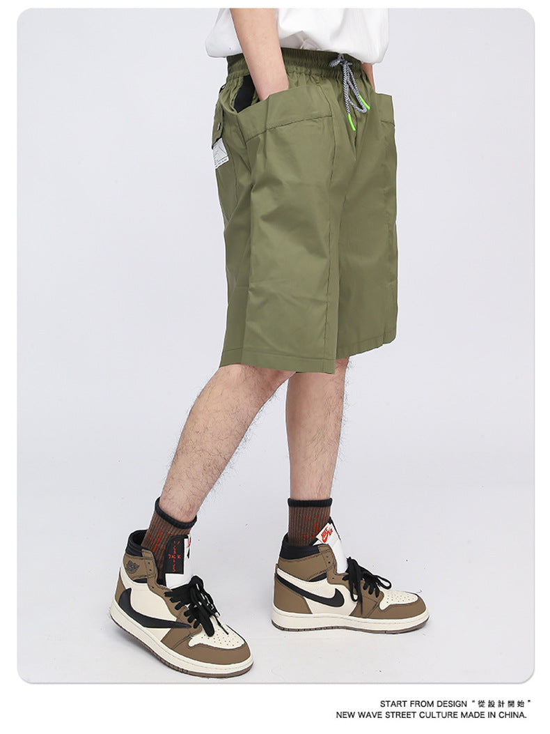 Neue Herren-Overalls mit Kordelzug, sportliche Freizeitshorts mit großen Taschen | SH-271