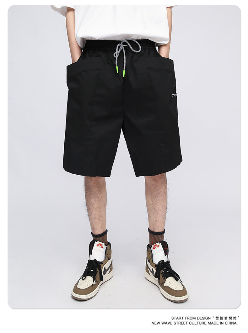 Neue Herren-Overalls mit Kordelzug, sportliche Freizeitshorts mit großen Taschen | SH-271