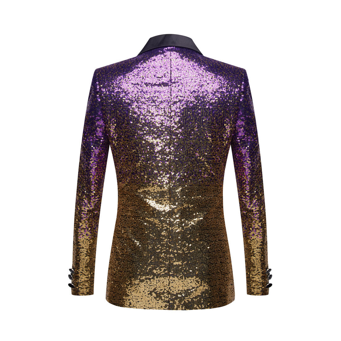 Herrenmode, allmähliche Veränderung der Farbe, Pailletten, Anzugjacke | A102