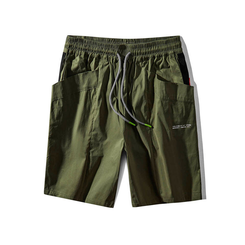 Neue Herren-Overalls mit Kordelzug, sportliche Freizeitshorts mit großen Taschen | SH-271