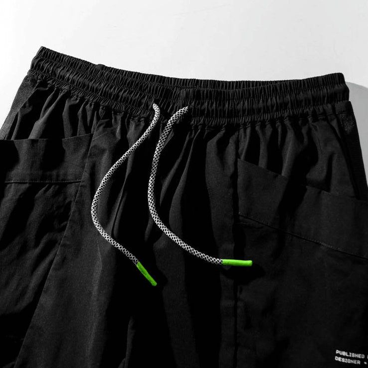 Neue Herren-Overalls mit Kordelzug, sportliche Freizeitshorts mit großen Taschen | SH-271