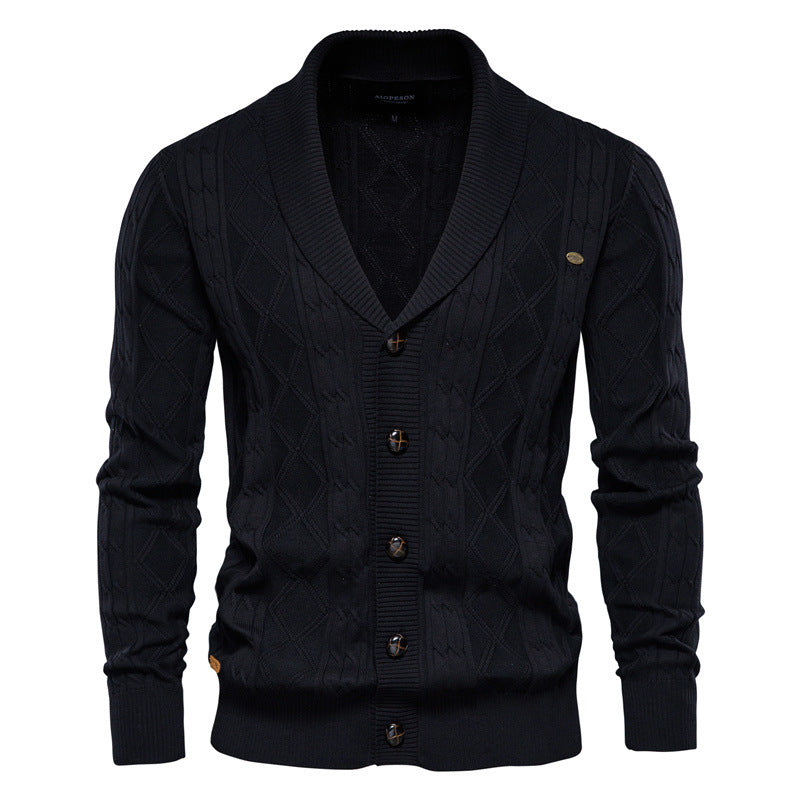Übergröße Herren Pullover Premium Qualität Warmer Pullover V-Ausschnitt Modische Strickjacke Jacke |Y168