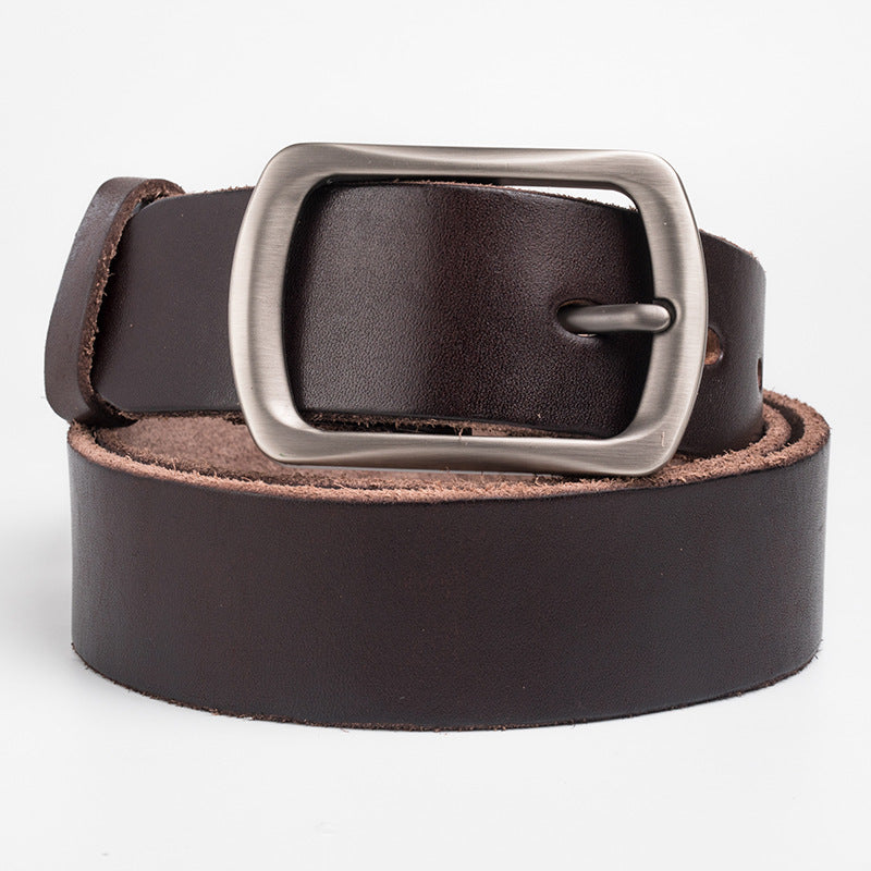 Retro-Waschledergürtel für Herren | Lässiger Herrengürtel 1 1/2" mit Vollnarbenleder | N8117