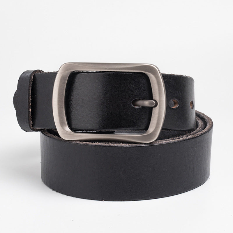 Retro-Waschledergürtel für Herren | Lässiger Herrengürtel 1 1/2" mit Vollnarbenleder | N8117