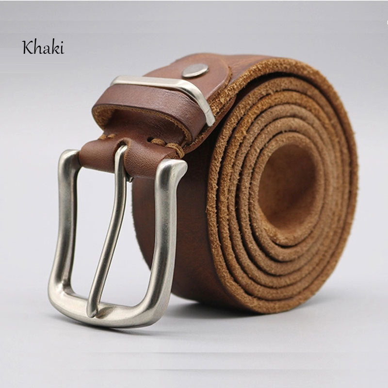 Echter Herren-Ledergürtel, 1 1/2" mit Vollnarbenleder | N8080