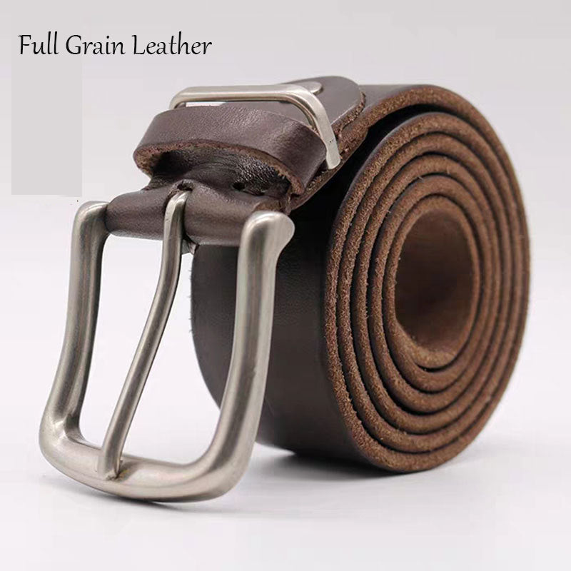 Echter Herren-Ledergürtel, 1 1/2" mit Vollnarbenleder | N8080