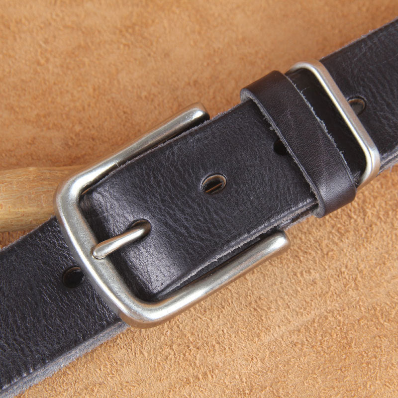 Echter Herren-Ledergürtel, 1 1/2" mit Vollnarbenleder | N8080