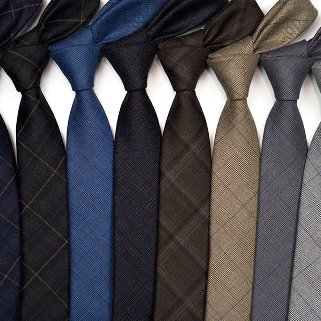 Hahnentritt-Krawatte für Herren, kariert, lässig, formell, moderner Stil | XZ-102