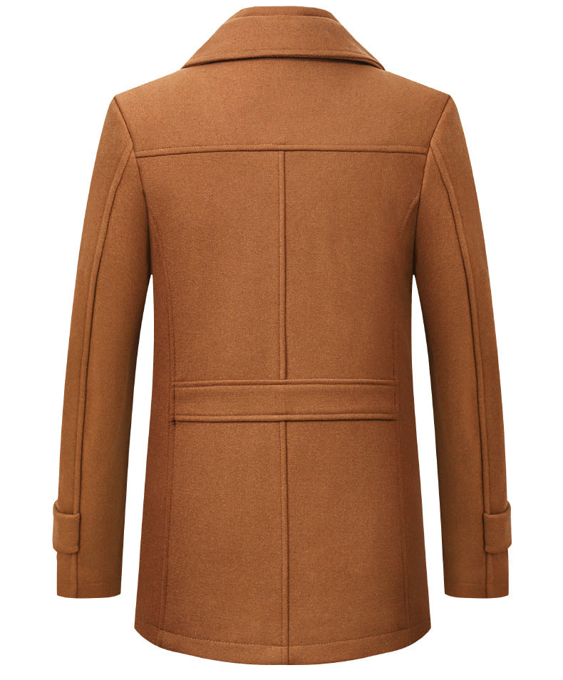 Herren Premium Wolle Luxus Mantel Winter Herbst Trenchcoat | XZ1933