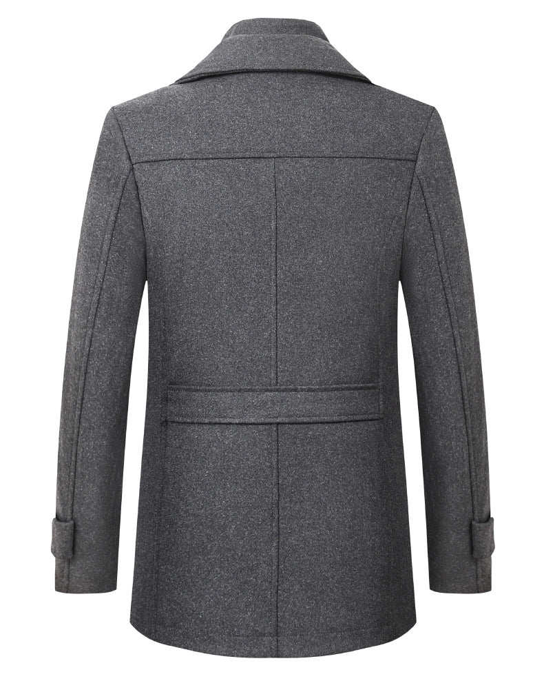 Herren Premium Wolle Luxus Mantel Winter Herbst Trenchcoat | XZ1933